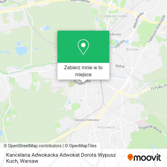 Mapa Kancelaria Adwokacka Adwokat Dorota Wypusz Kuch