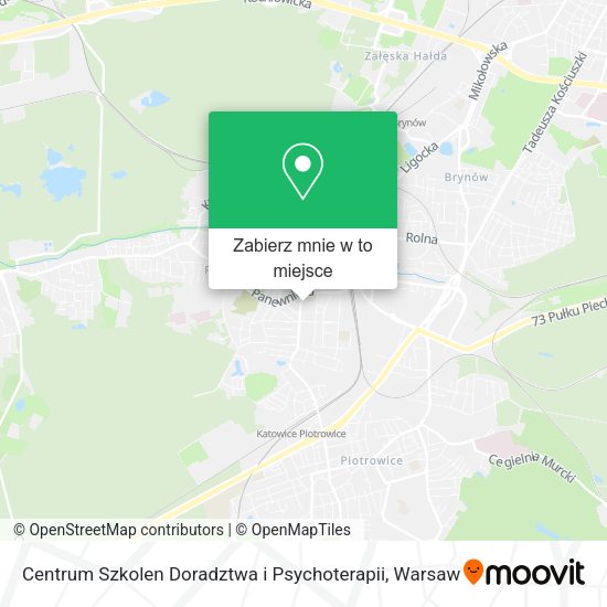 Mapa Centrum Szkolen Doradztwa i Psychoterapii