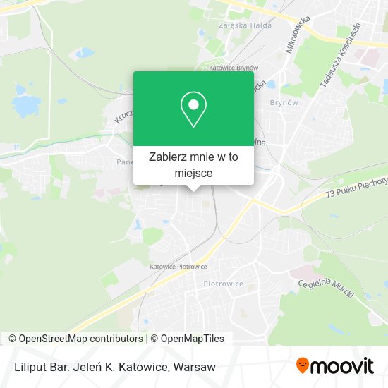 Mapa Liliput Bar. Jeleń K. Katowice