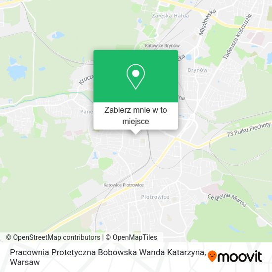 Mapa Pracownia Protetyczna Bobowska Wanda Katarzyna