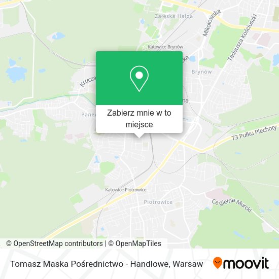 Mapa Tomasz Maska Pośrednictwo - Handlowe