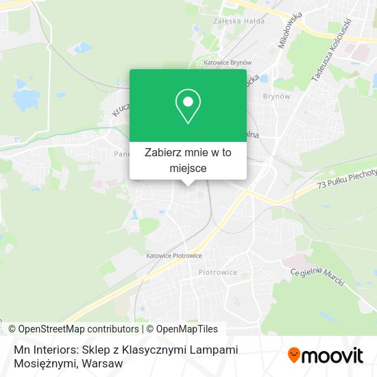 Mapa Mn Interiors: Sklep z Klasycznymi Lampami Mosiężnymi