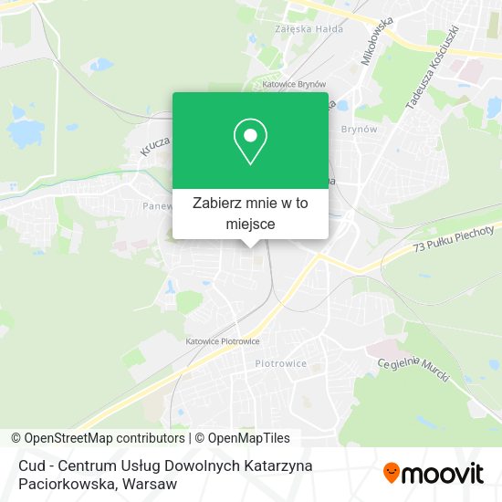 Mapa Cud - Centrum Usług Dowolnych Katarzyna Paciorkowska