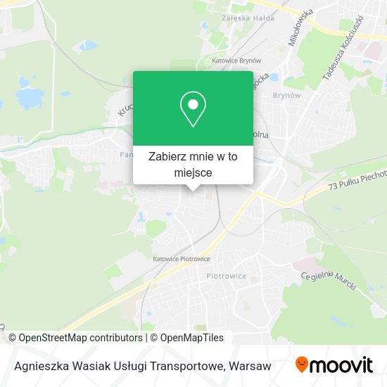 Mapa Agnieszka Wasiak Usługi Transportowe