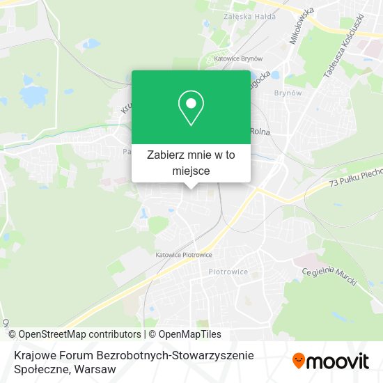 Mapa Krajowe Forum Bezrobotnych-Stowarzyszenie Społeczne