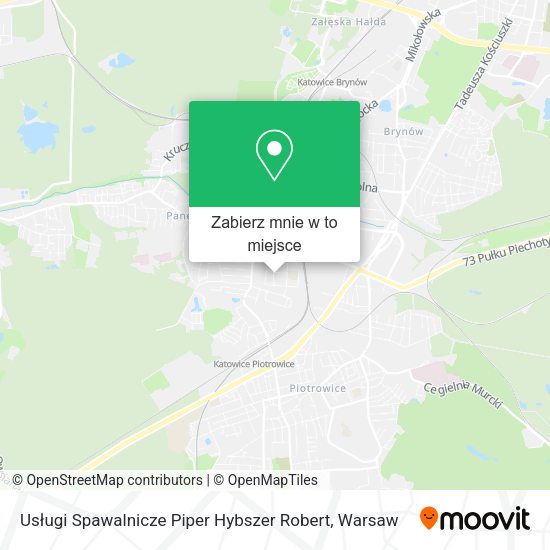 Mapa Usługi Spawalnicze Piper Hybszer Robert