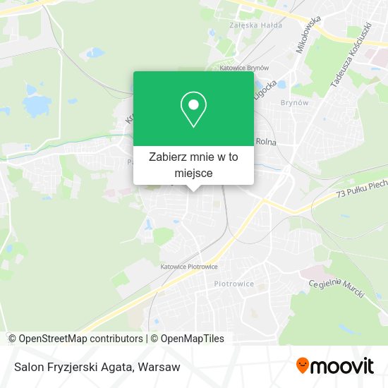 Mapa Salon Fryzjerski Agata