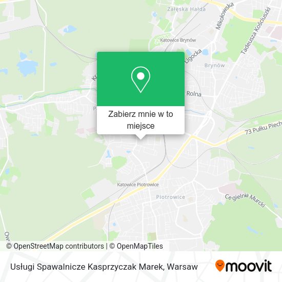 Mapa Usługi Spawalnicze Kasprzyczak Marek