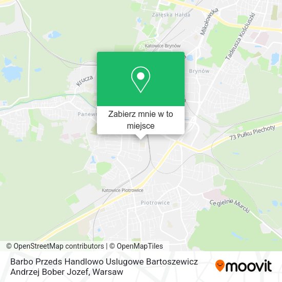 Mapa Barbo Przeds Handlowo Uslugowe Bartoszewicz Andrzej Bober Jozef