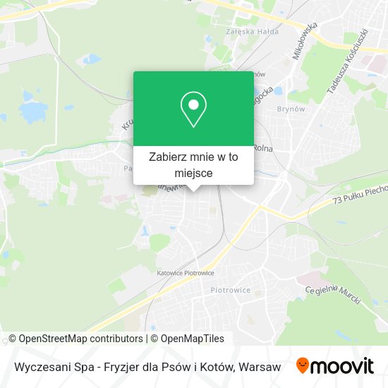 Mapa Wyczesani Spa - Fryzjer dla Psów i Kotów