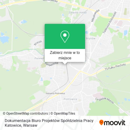 Mapa Dokumentacja Biuro Projektów Spółdzielnia Pracy Katowice