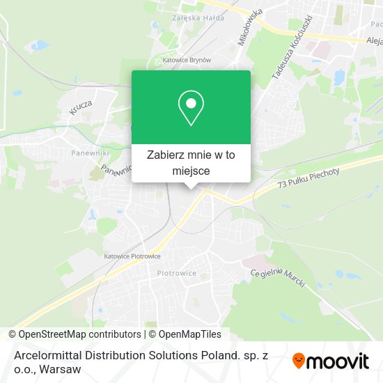 Mapa Arcelormittal Distribution Solutions Poland. sp. z o.o.