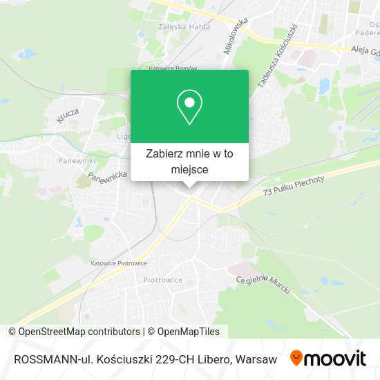 Mapa ROSSMANN-ul. Kościuszki 229-CH Libero