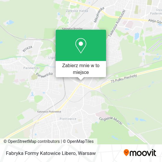 Mapa Fabryka Formy Katowice Libero