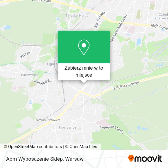 Mapa Abm Wyposazenie Sklep