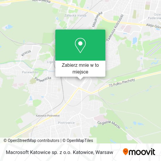 Mapa Macrosoft Katowice sp. z o.o. Katowice