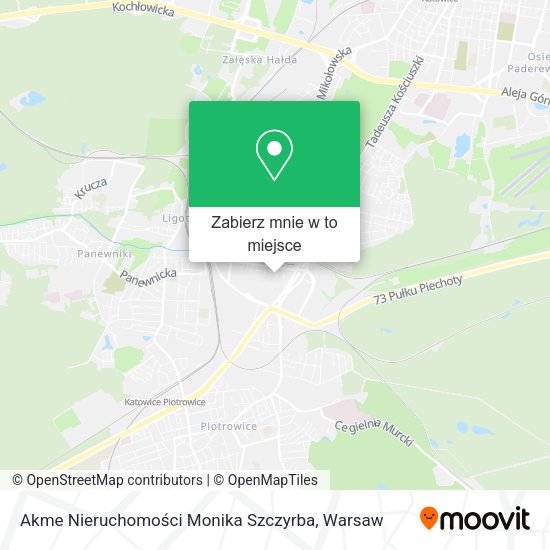 Mapa Akme Nieruchomości Monika Szczyrba