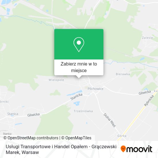 Mapa Usługi Transportowe i Handel Opałem - Grączewski Marek