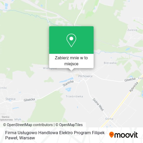 Mapa Firma Usługowo Handlowa Elektro Program Filipek Paweł