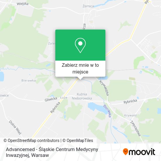 Mapa Advancemed - Śląskie Centrum Medycyny Inwazyjnej