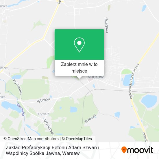 Mapa Zaklad Prefabrykacji Betonu Adam Szwan i Wspólnicy Spólka Jawna