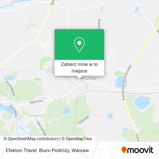 Mapa Efekton Travel. Biuro Podróży