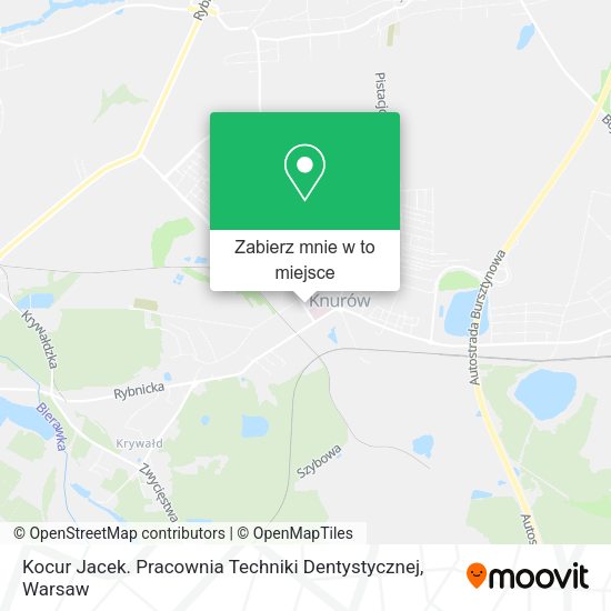 Mapa Kocur Jacek. Pracownia Techniki Dentystycznej