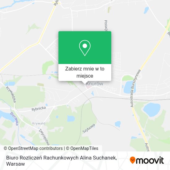 Mapa Biuro Rozliczeń Rachunkowych Alina Suchanek