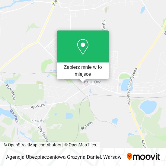 Mapa Agencja Ubezpieczeniowa Grażyna Daniel