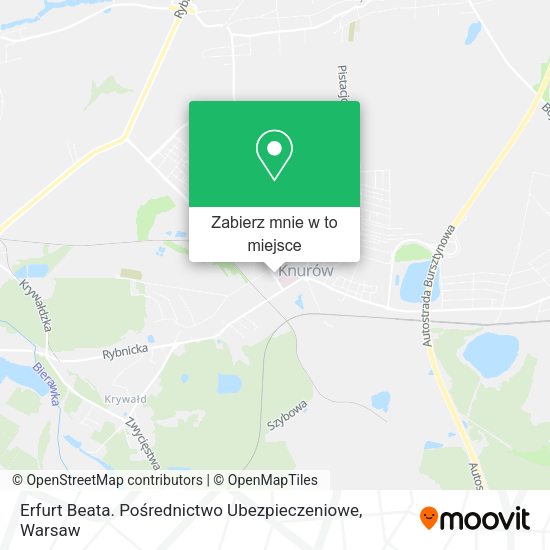 Mapa Erfurt Beata. Pośrednictwo Ubezpieczeniowe