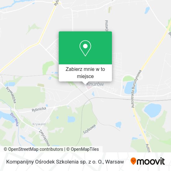 Mapa Kompanijny Ośrodek Szkolenia sp. z o. O.