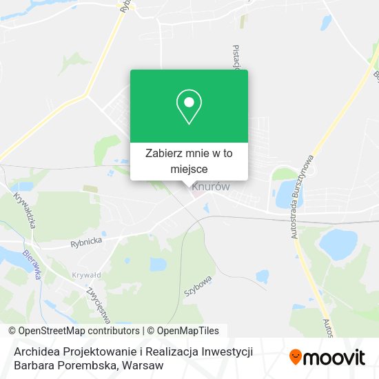 Mapa Archidea Projektowanie i Realizacja Inwestycji Barbara Porembska