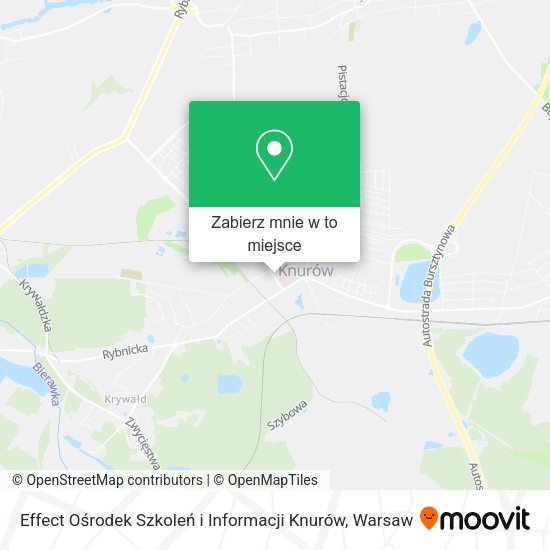 Mapa Effect Ośrodek Szkoleń i Informacji Knurów