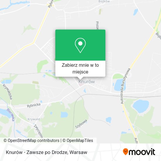 Mapa Knurów - Zawsze po Drodze