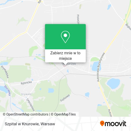 Mapa Szpital w Knurowie