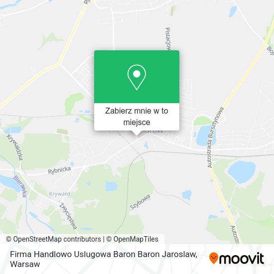 Mapa Firma Handlowo Uslugowa Baron Baron Jaroslaw