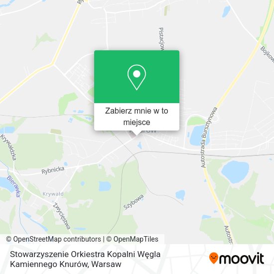 Mapa Stowarzyszenie Orkiestra Kopalni Węgla Kamiennego Knurów