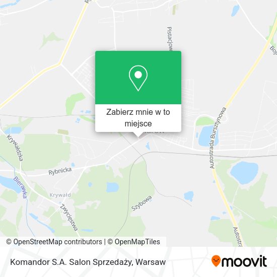 Mapa Komandor S.A. Salon Sprzedaży