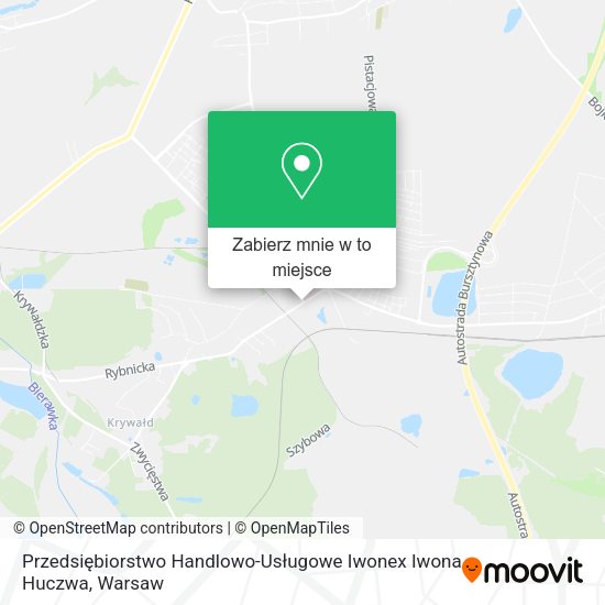 Mapa Przedsiębiorstwo Handlowo-Usługowe Iwonex Iwona Huczwa