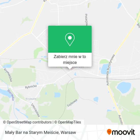 Mapa Mały Bar na Starym Meiście