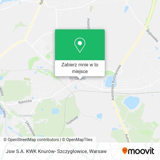 Mapa Jsw S.A. KWK Knurów- Szczygłowice