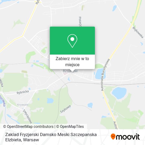 Mapa Zaklad Fryzjerski Damsko Meski Szczepanska Elzbieta