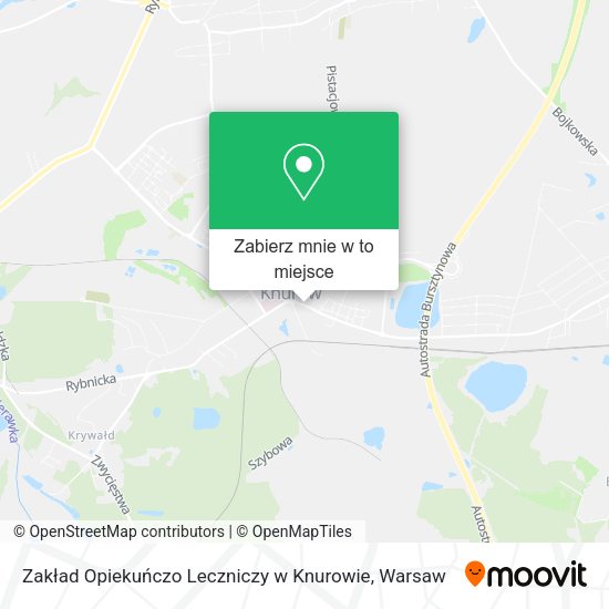 Mapa Zakład Opiekuńczo Leczniczy w Knurowie