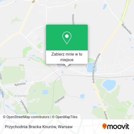 Mapa Przychodnia Bracka Knurów