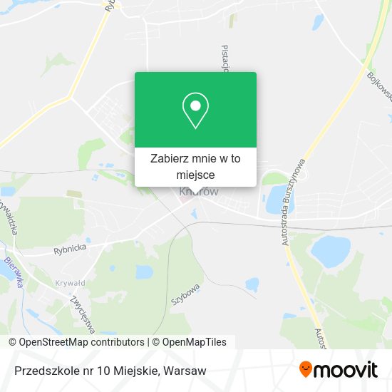 Mapa Przedszkole nr 10 Miejskie