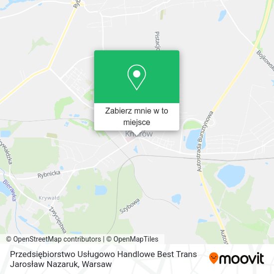 Mapa Przedsiębiorstwo Usługowo Handlowe Best Trans Jarosław Nazaruk