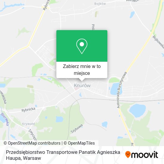 Mapa Przedsiębiorstwo Transportowe Panatik Agnieszka Haupa