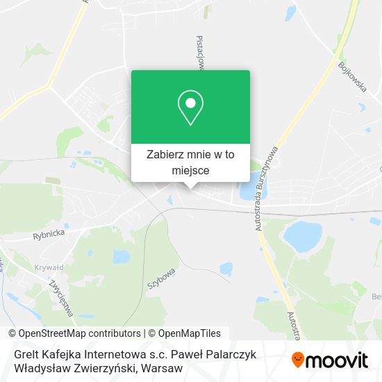 Mapa Grelt Kafejka Internetowa s.c. Paweł Palarczyk Władysław Zwierzyński