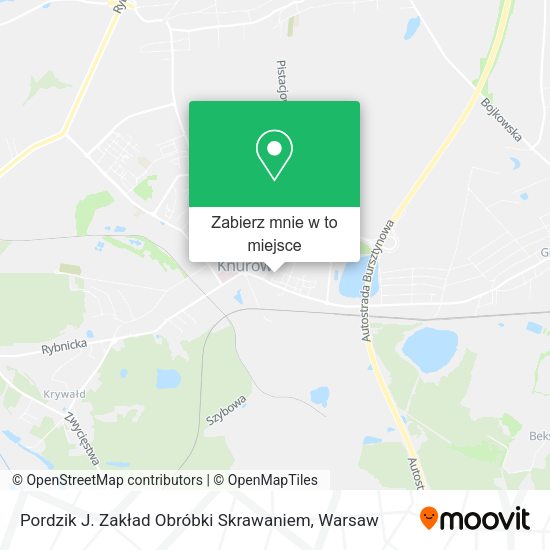 Mapa Pordzik J. Zakład Obróbki Skrawaniem