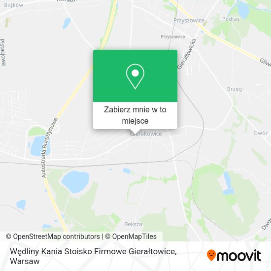 Mapa Wędliny Kania Stoisko Firmowe Gierałtowice